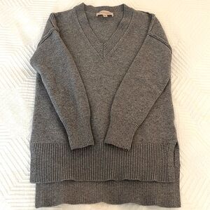 Philosophy Gray V-Neck Sweater